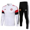 Manchester United Chaqueta De Entrenamiento Trajes 2022/23 Blanca Roja Negra